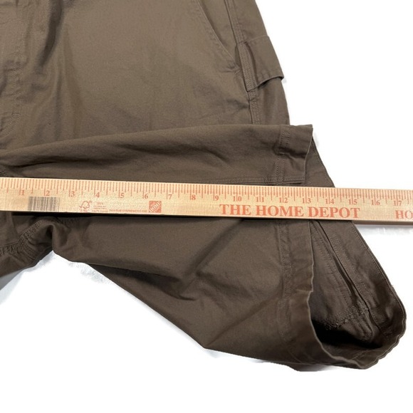 Duluth Trading Fire Hose Relaxed Fit Cargo Shorts Mens 44 x 13 Brown Cotton - Picture 7 of 8